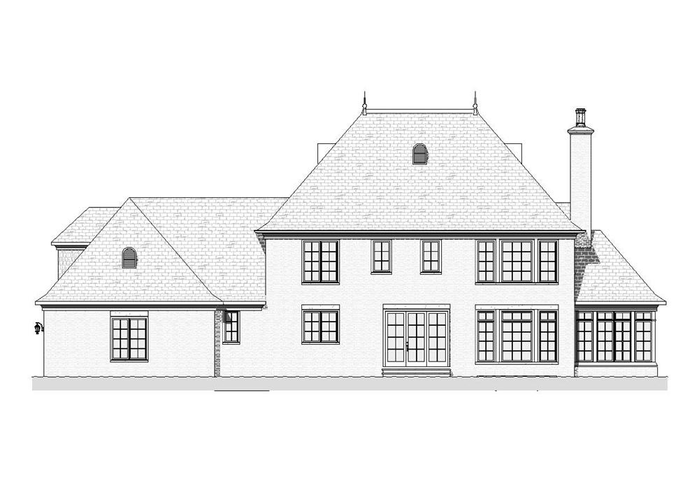 Home Plan Rear Elevation