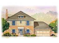 This is a colored rendering of these Georgian House Plans.