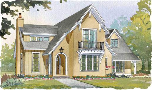 This is a colored rendering of these Home Plans.