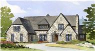 This is an artist's rendering of these English Country Homeplans.