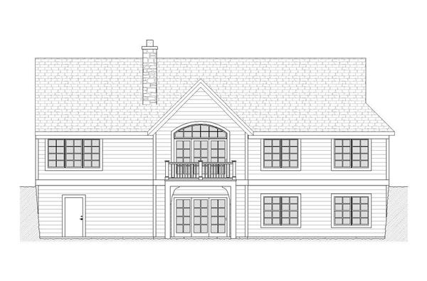 Home Plan Rear Elevation