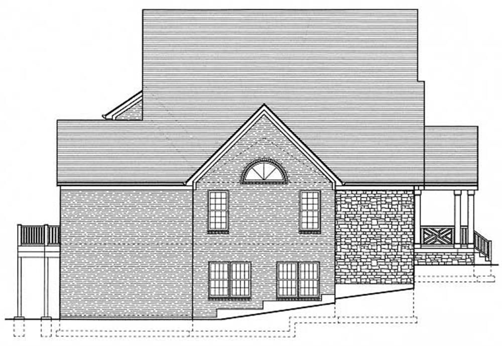 Home Plan Left Elevation