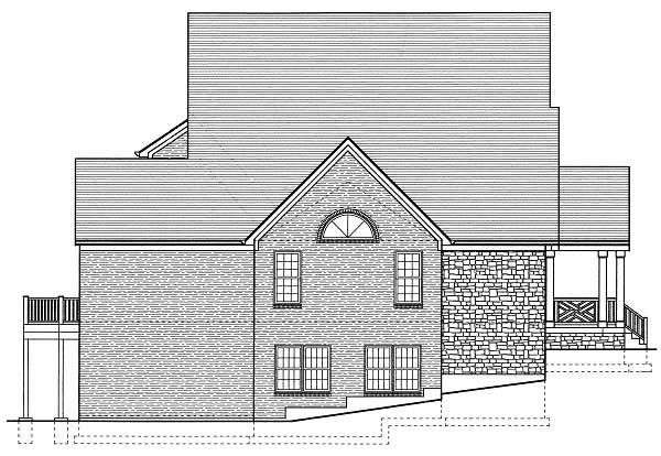 Home Plan Left Elevation