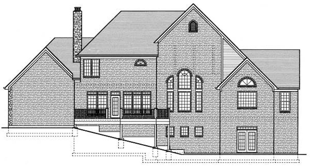 Home Plan Rear Elevation