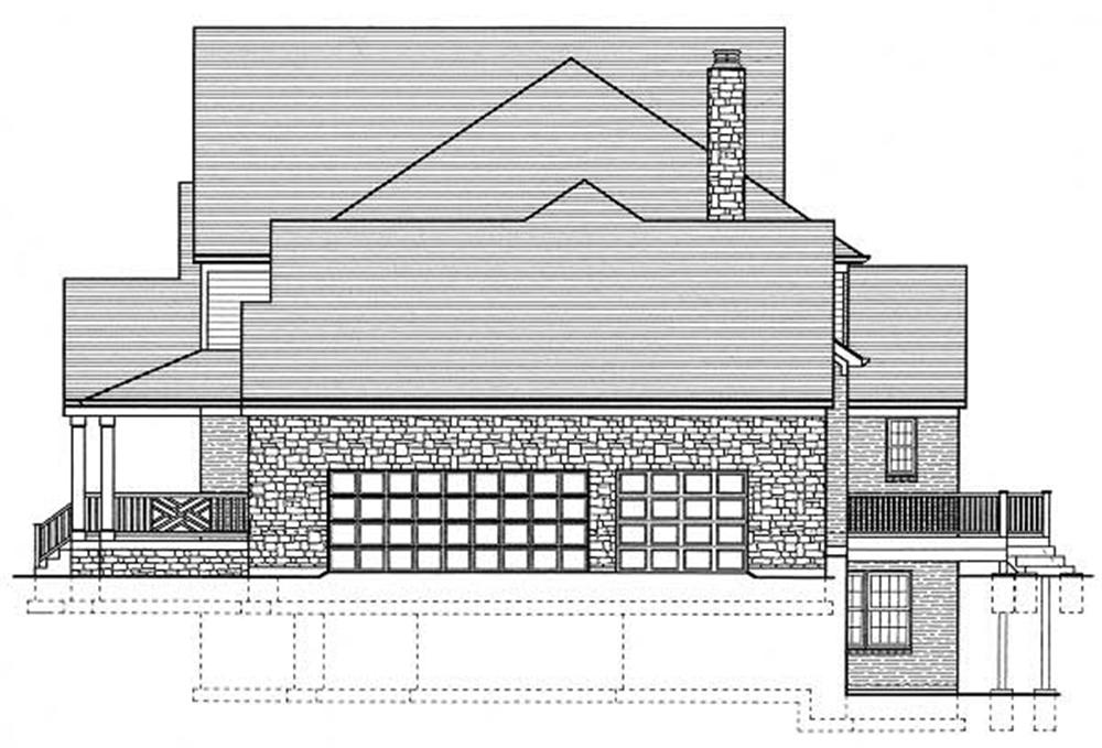 Home Plan Right Elevation