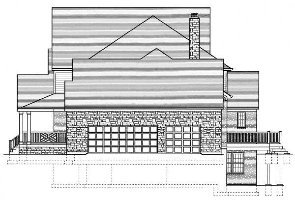 Home Plan Right Elevation