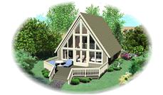 Color Rendering of this house plan