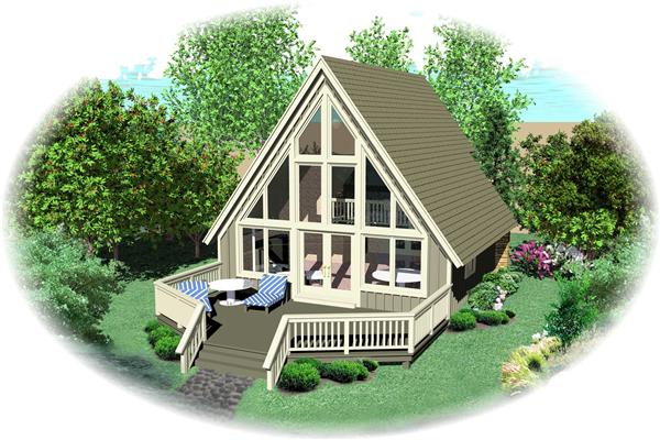 Color Rendering of this house plan