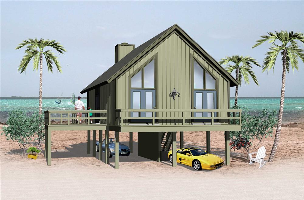 Home Plan Rear Elevation