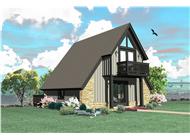 Color Rendering of this house plan.