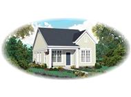 This is a computer rendering of these Country House Plans.