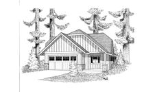 Front View of this house plan