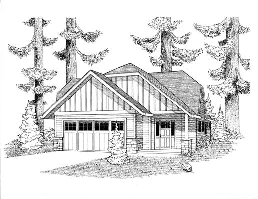 Front View of this house plan