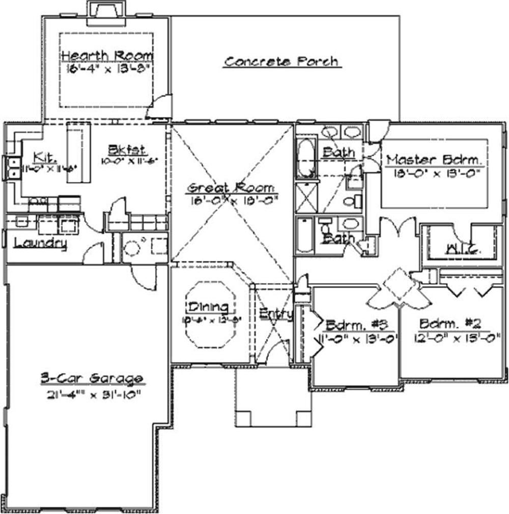 Main Level Floor Plan