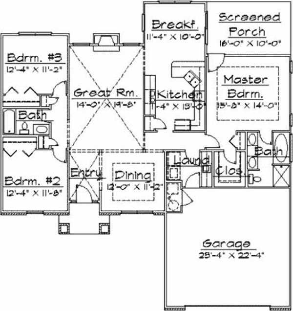 Main Level Floor Plan