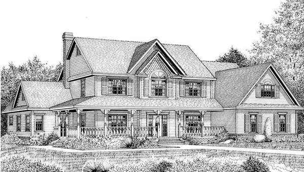 House Plan F161X Front Elevation