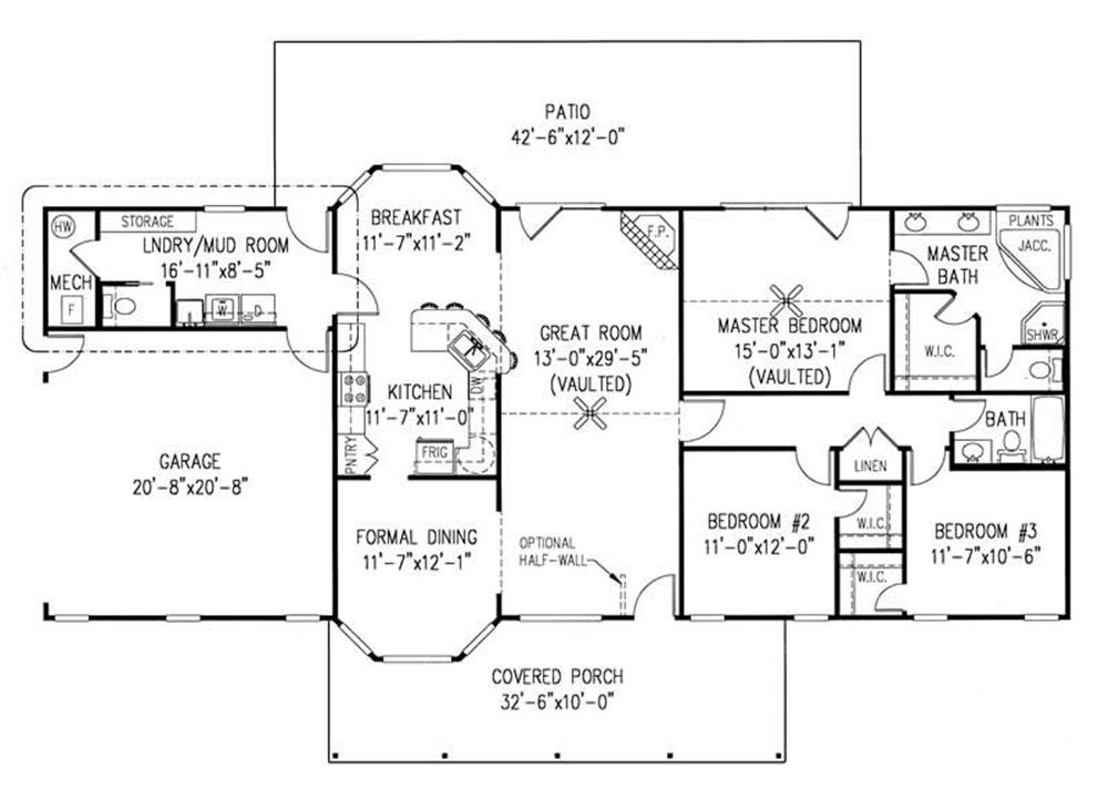 Main Level Floor Plan