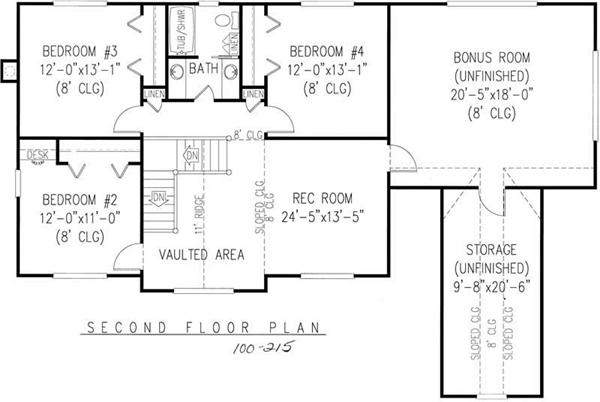 Upper Level Floor Plan