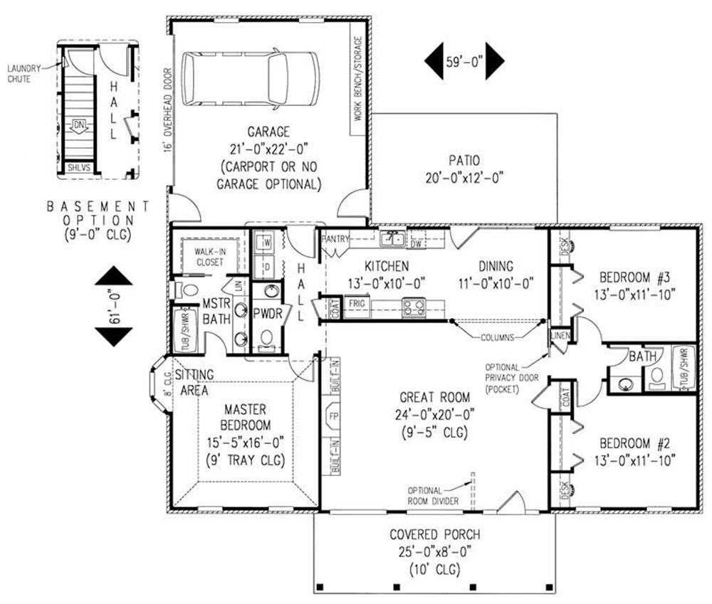 Main Level Floor Plan