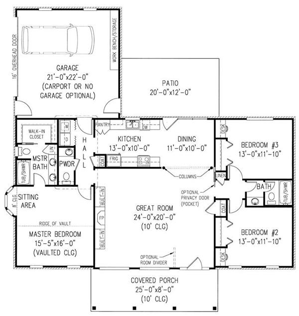 Main Level Floor Plan