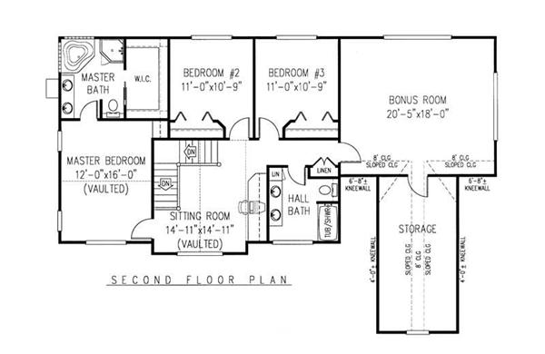 Second Level Floor Plan