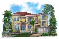 Mediterranean Home Plans color front elevation.