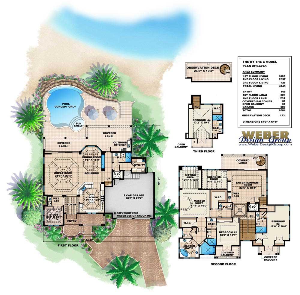 Floor Plans for this set of house plans.
