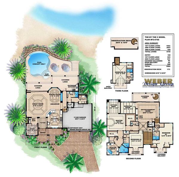Floor Plans for this set of house plans.