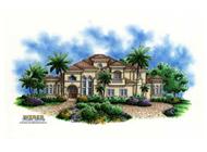 This image shows the Mediterranean/ Florida Style for this set of house plans.