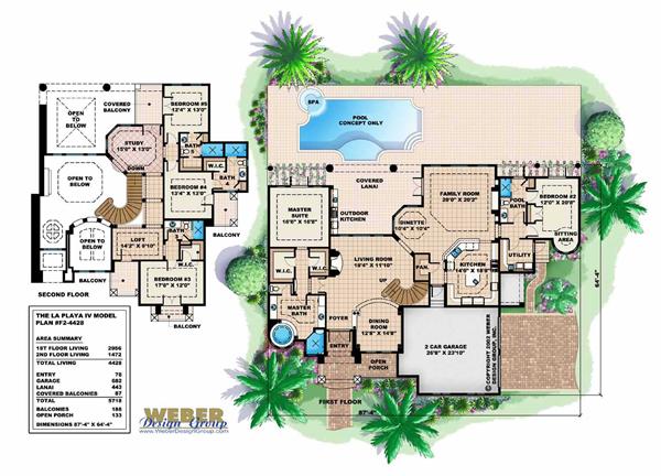 Floor Plans for this set of house plans.