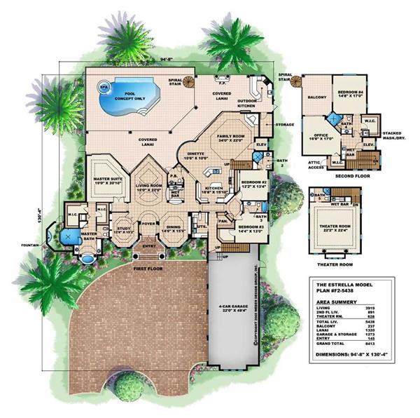 Floor Plans for this set of house plans.
