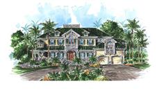 This is an artist's rendering of these Luxury Home Plans.