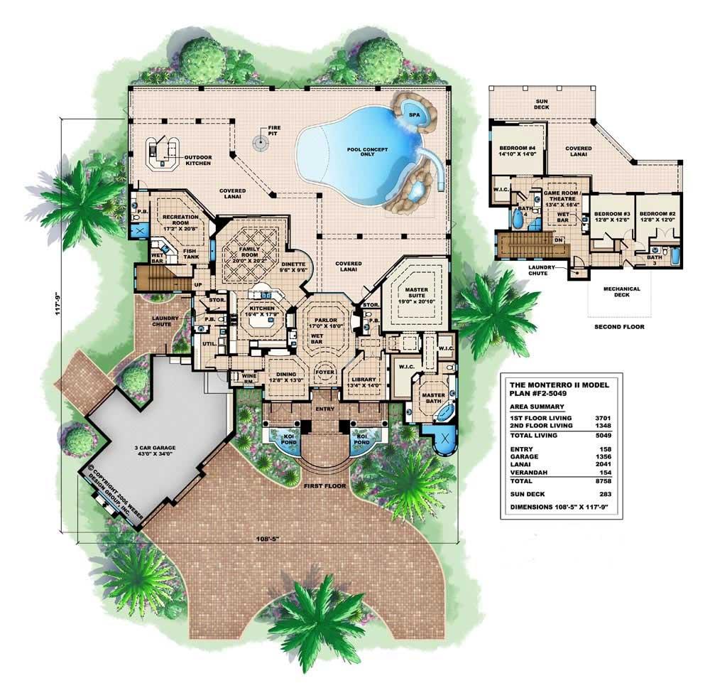 Floor Plans for this set of house plans.