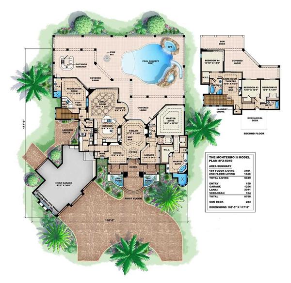Floor Plans for this set of house plans.