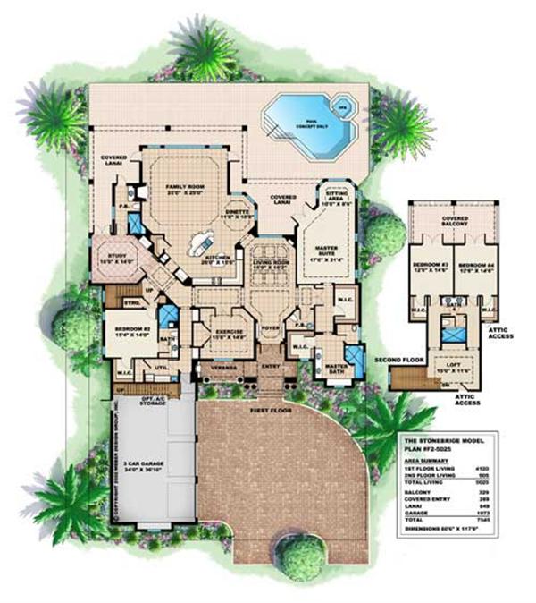 Floor Plans for this set of house plans.