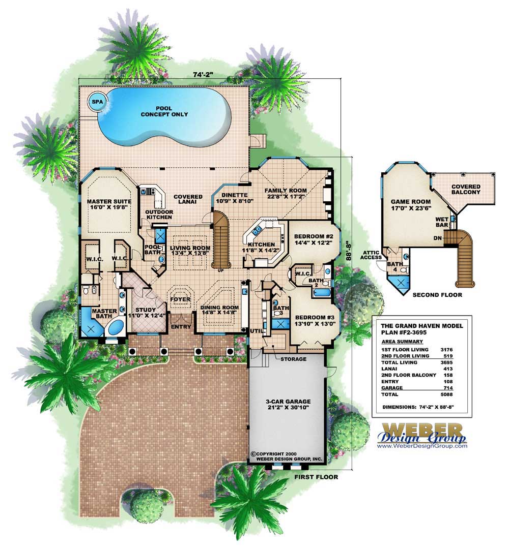 Floor Plans for this set of house plans.
