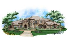 Color Rendering of this house plan