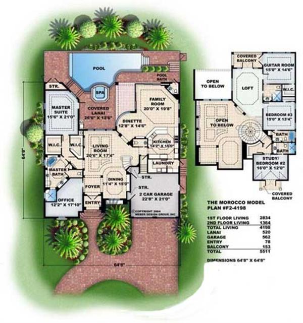 Floor Plans for this set of house plans.