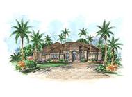 This image shows the Mediterranean style for this set of home plans.