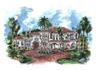 Luxury Home Plans color rendering.