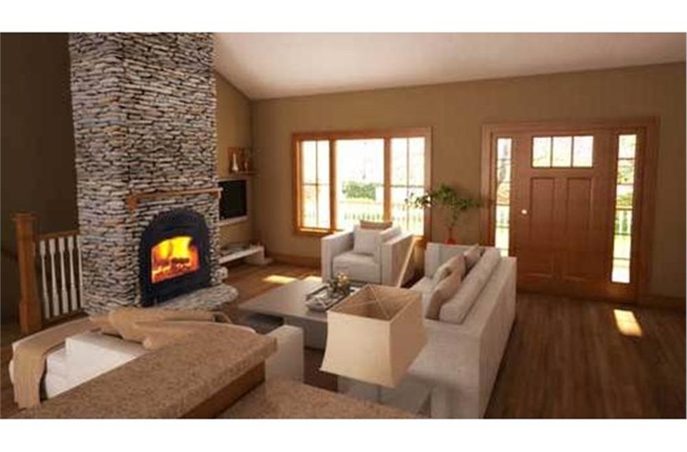 176-1012 house plan living room