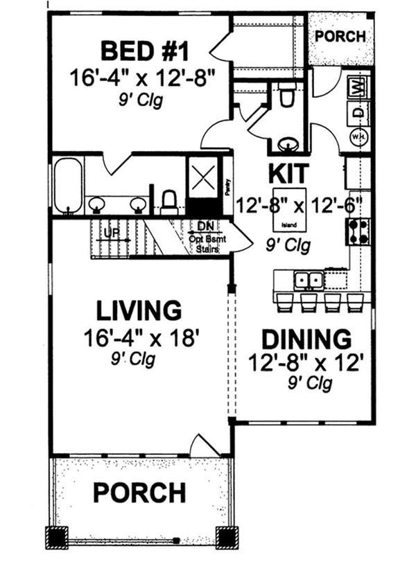 178-1144 house plan first floor