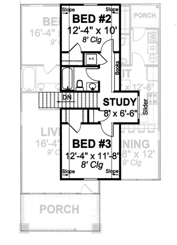 178-1144 house plan second story