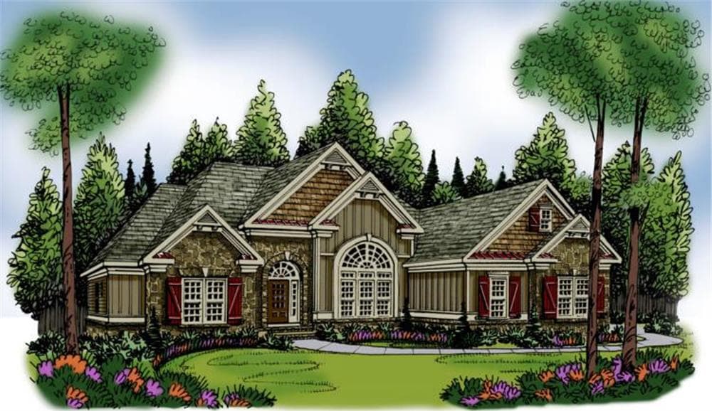 Home Plan Rendering