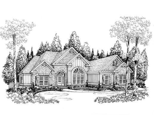 Home Plan Rendering