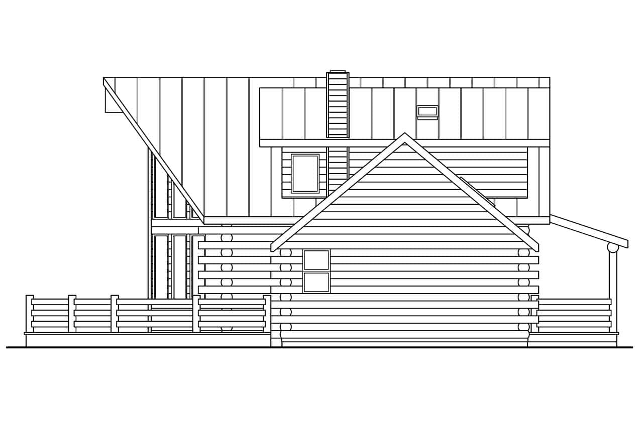 Home Plan Left Elevation