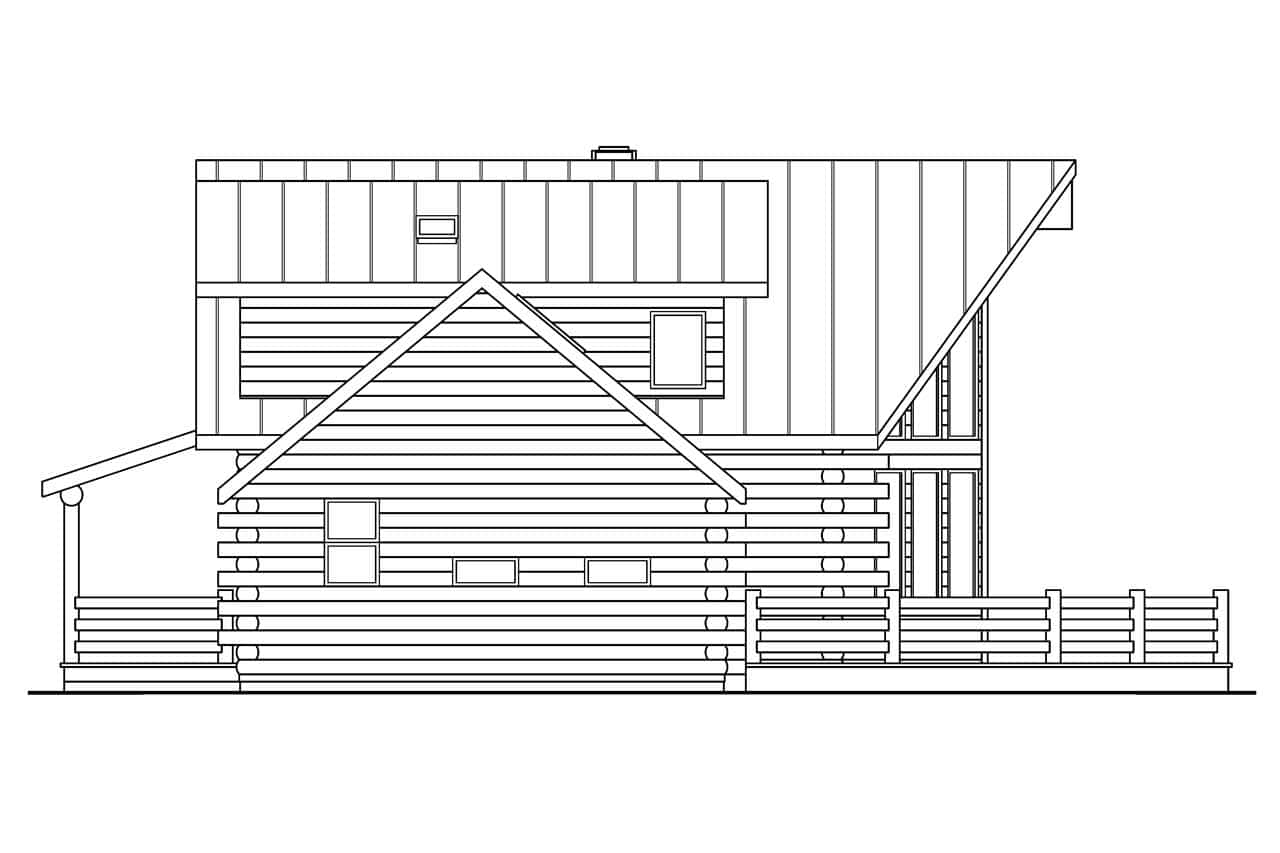 Home Plan Right Elevation