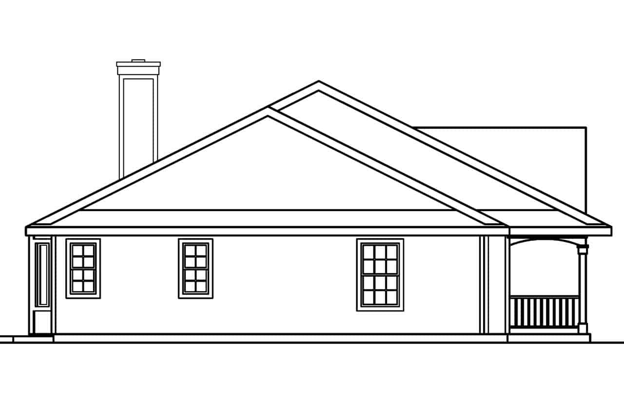 Home Plan Left Elevation