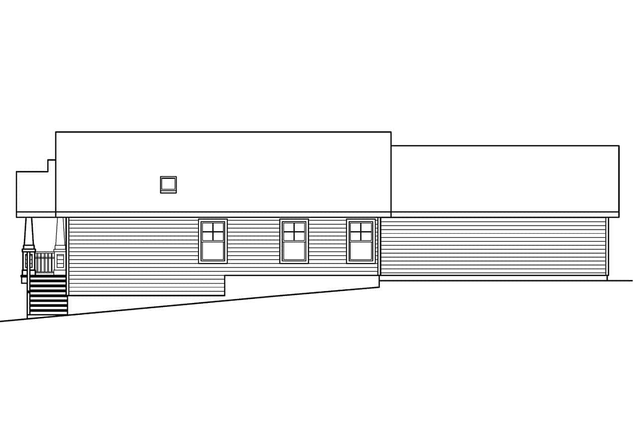 Home Plan Right Elevation