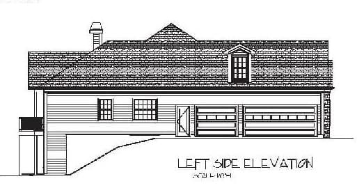 Home Plan Left Elevation